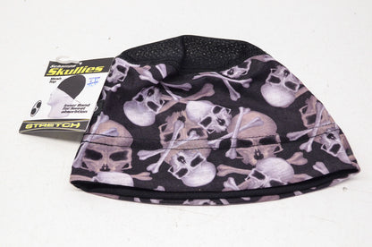Stretch Skullies Traditional Skullcap Skulls Design NOS