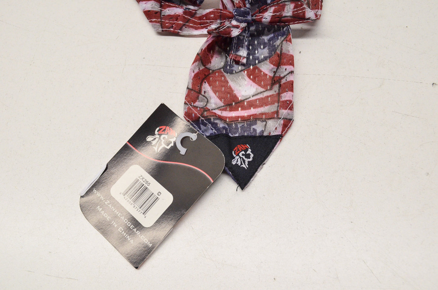 New Zan Headgear Vented Flydanna Headwrap American Flag Mesh