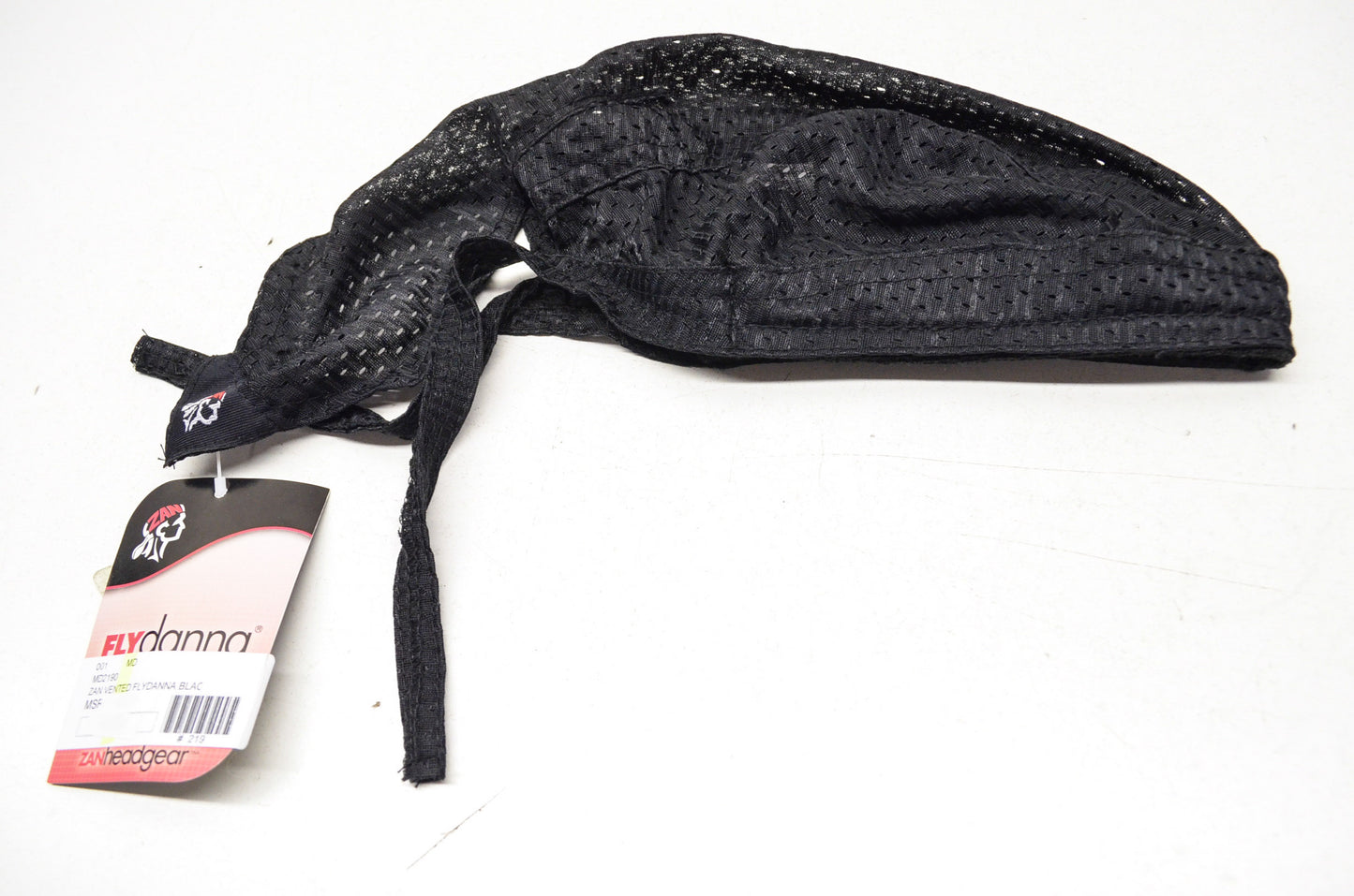 New Zan Headgear Flydanna Vented Black Mesh Headwrap