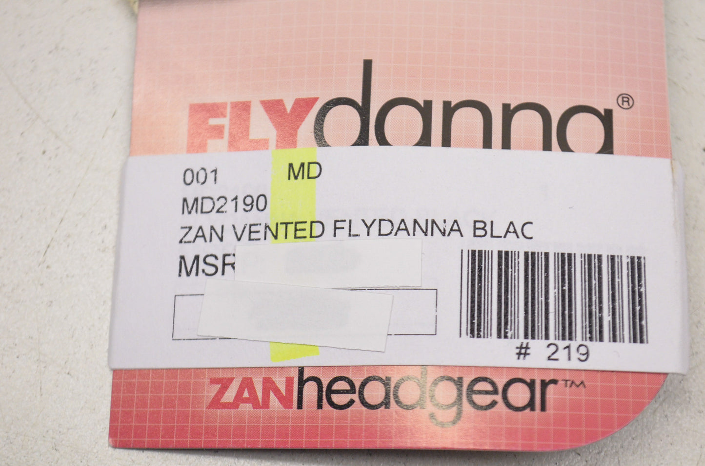 New Zan Headgear Flydanna Vented Black Mesh Headwrap