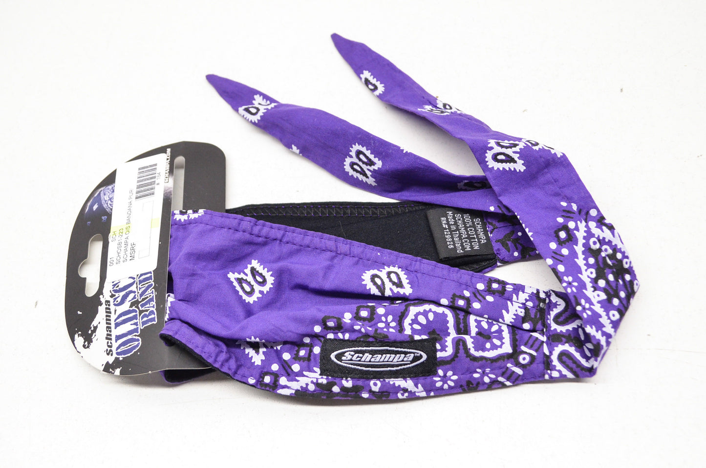 New Schampa Old School Bandana Purple Paisley