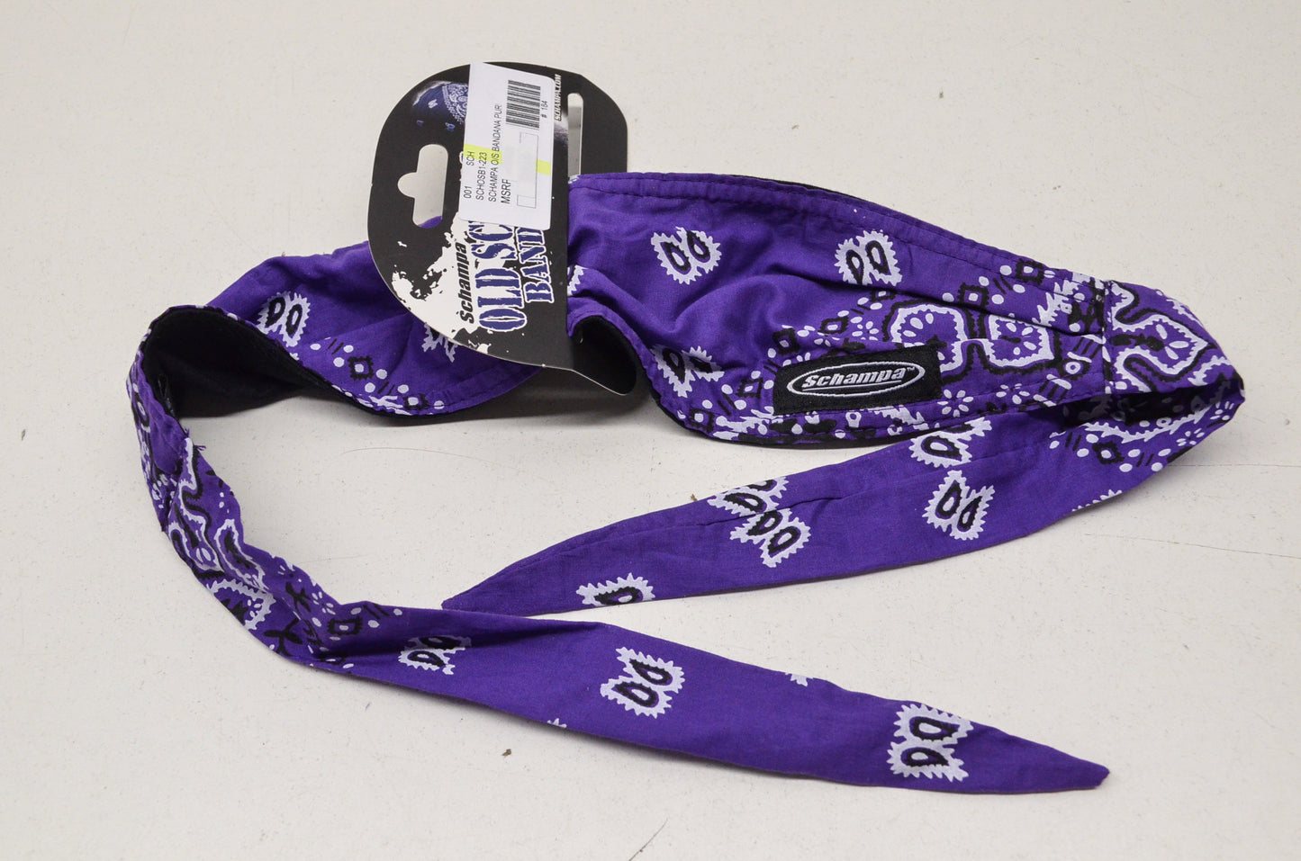 New Schampa Old School Bandana Purple Paisley