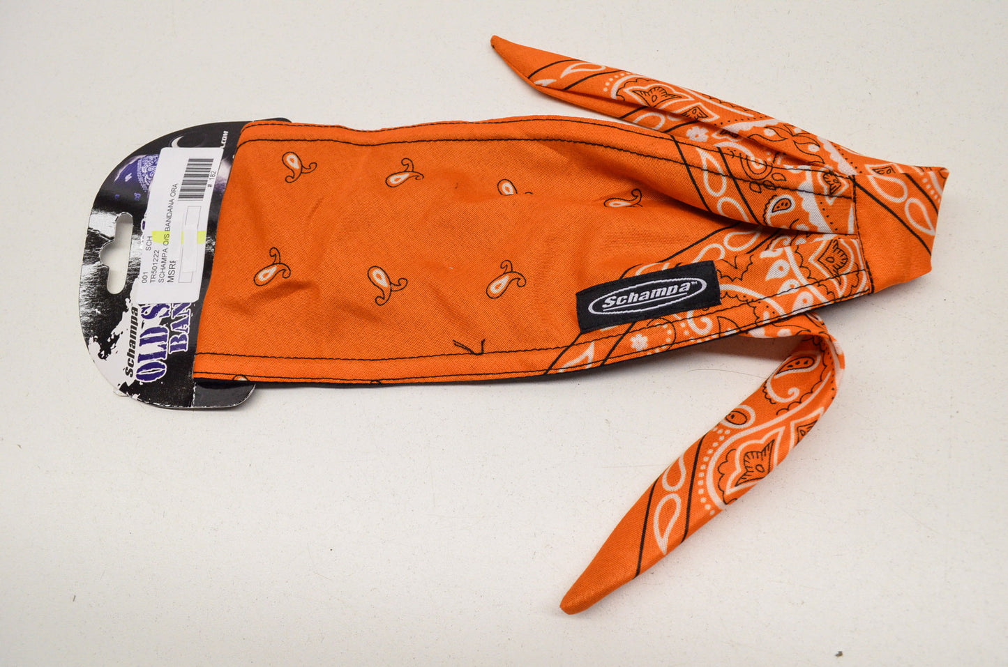 New Schampa Old School Bandana Orange Paisley