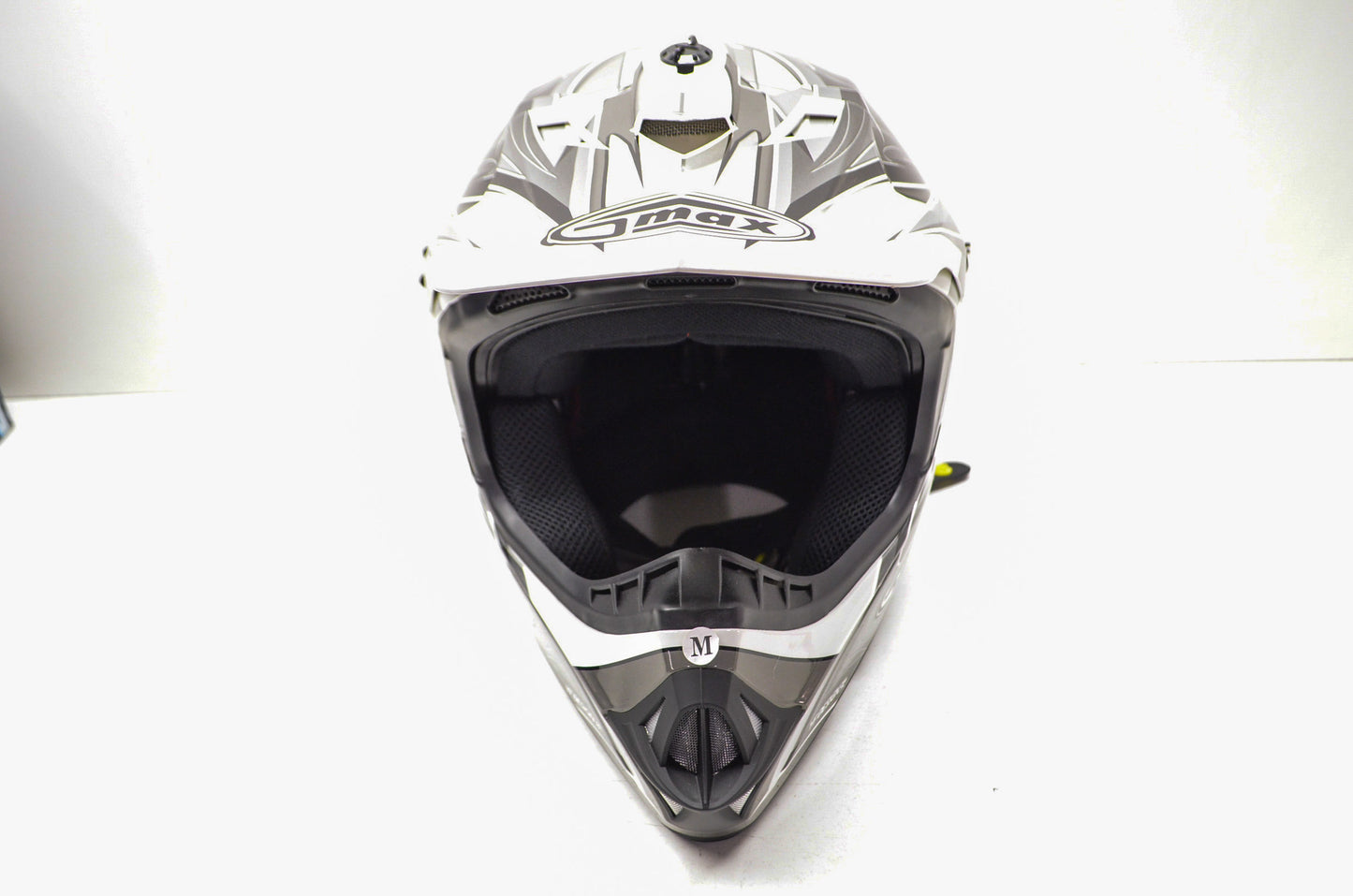 New Gmax White Black Silver Heavy Duty Off Road Core TC-5 Helmet Medium