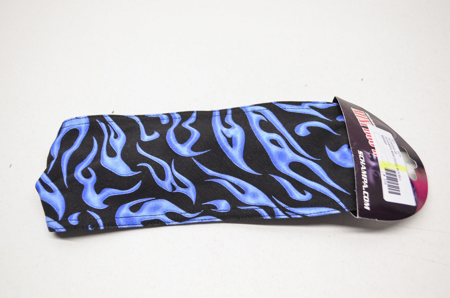 New Schampa Mini Doo Z Headband Black W/ Blue Flames