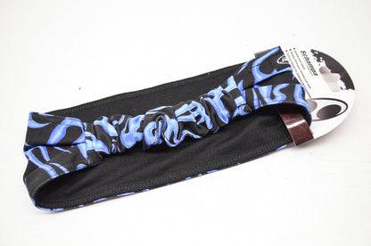 New Schampa Mini Doo Z Headband Black W/ Blue Flames