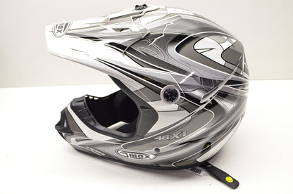 New Gmax White Black Silver Heavy Duty Off Road Core TC-5 Helmet Medium