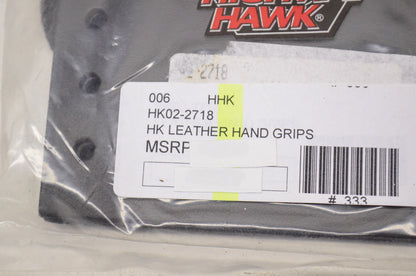 New Highway Hawk Leather Hand Grip Set