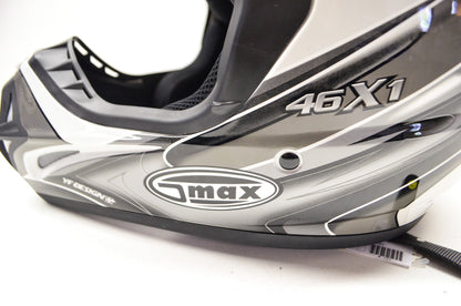 New Gmax White Black Silver Heavy Duty Off Road Core TC-5 Helmet Medium