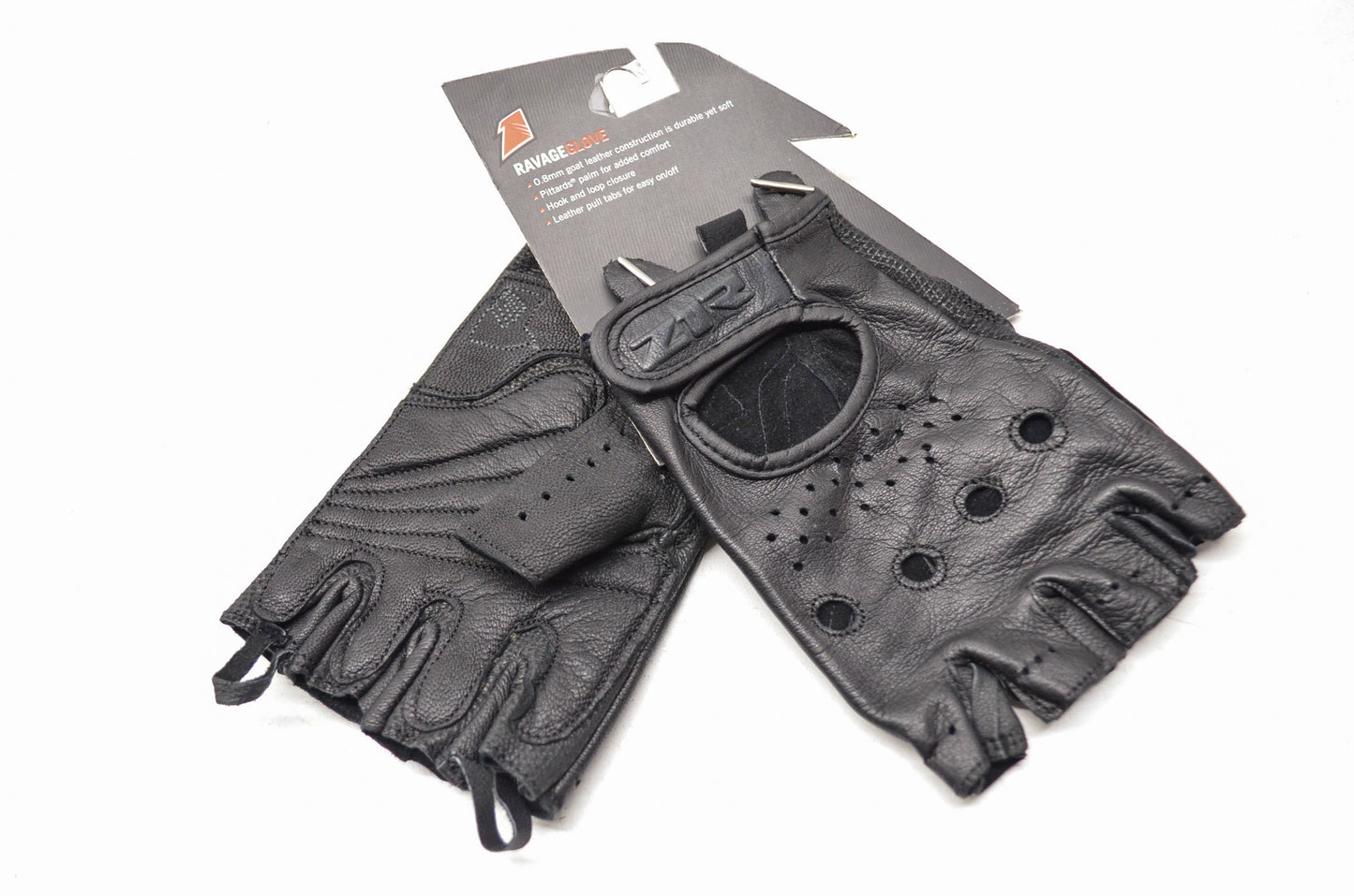 New Z1R Ravage Goat Leather Fingerless Gloves L