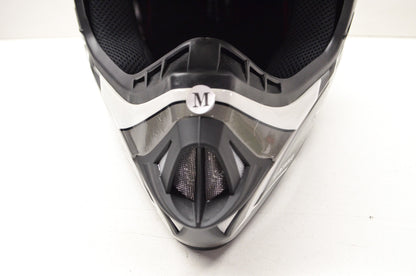 New Gmax White Black Silver Heavy Duty Off Road Core TC-5 Helmet Medium