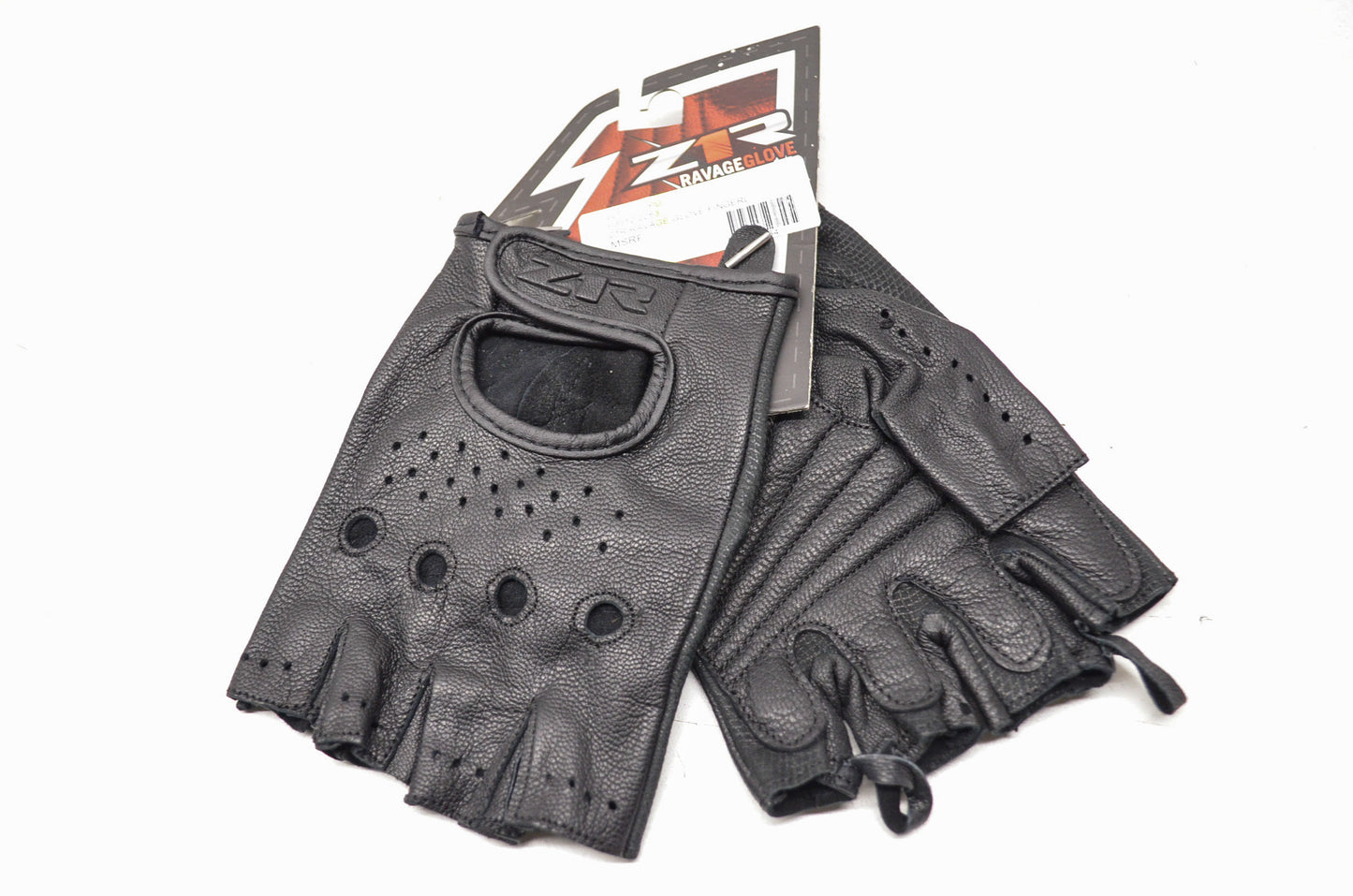 New Z1R Ravage Goat Leather Fingerless Gloves XL