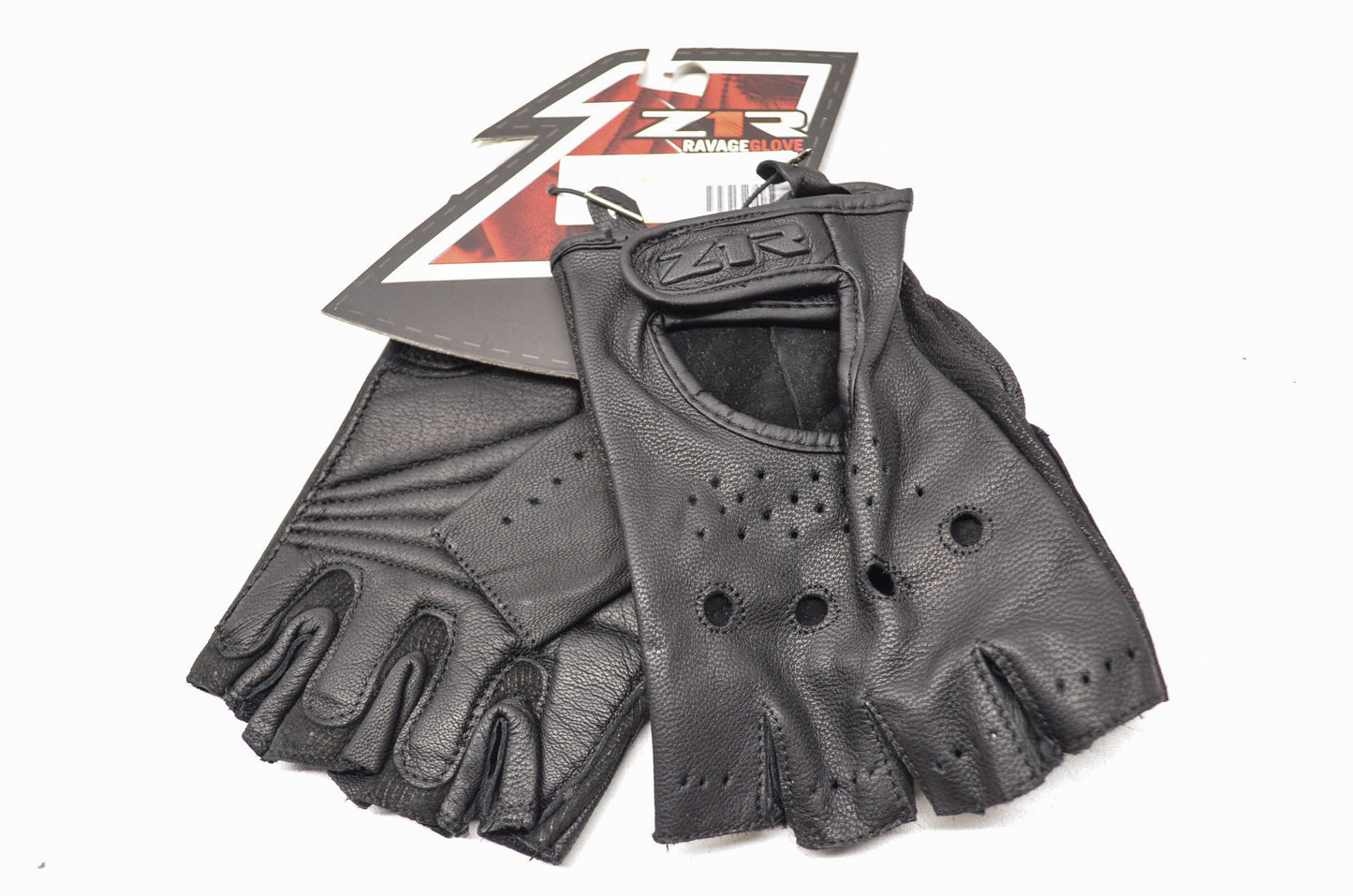 New Z1R Ravage Goat Leather Fingerless Gloves 3XL