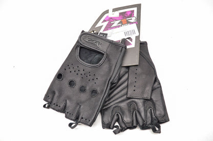 New Z1R Women's Lavish Goat Leather Fingerless Gloves L