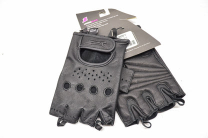 New Z1R Women's Lavish Goat Leather Fingerless Gloves L