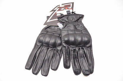 New Z1R Men's Reaper Cowhide Rubber Knuckle Gloves L