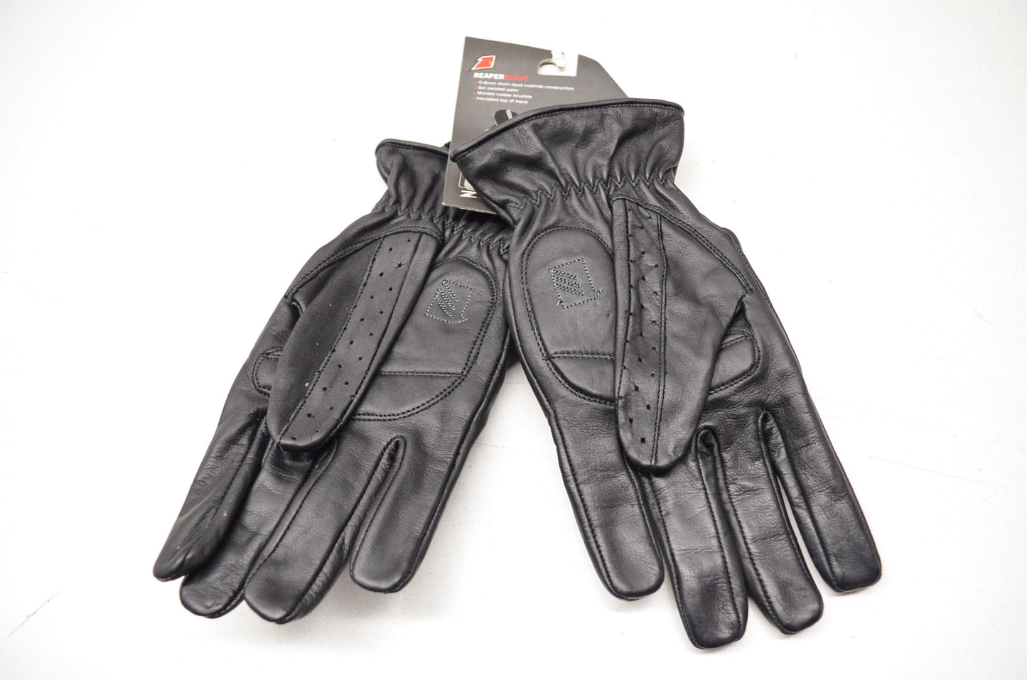 New Z1R Men's Reaper Cowhide Rubber Knuckle Gloves L