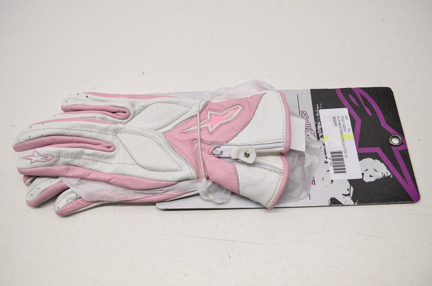 New Alpine Stars Women's Leather Stella Sport Riding Ice Glove M Pink