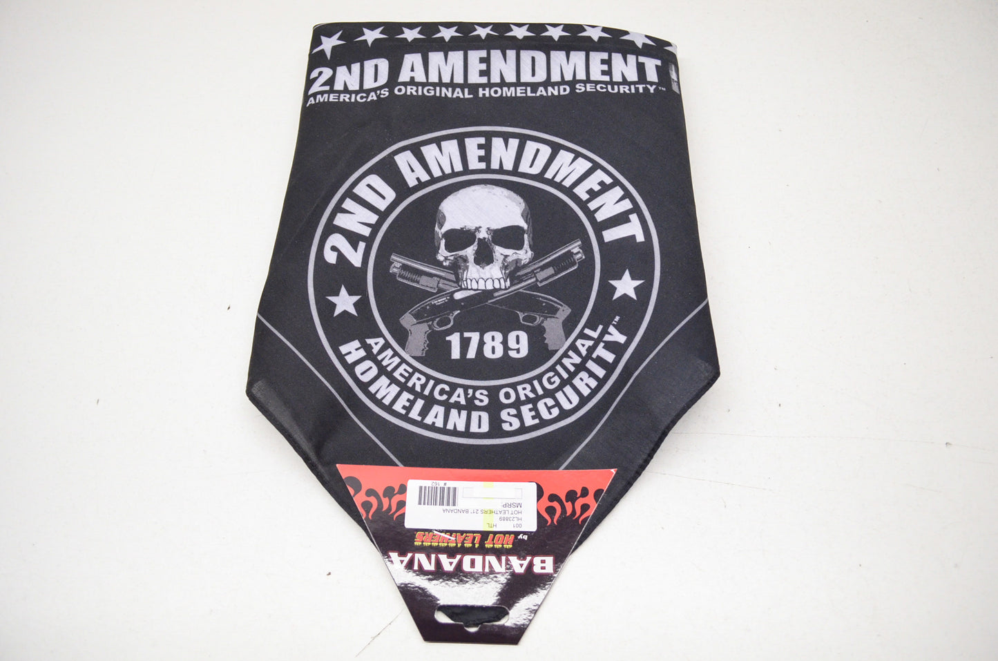 New Hot Leathers 2nd Amendment 1789 Homeland Security Bandana 21x21in