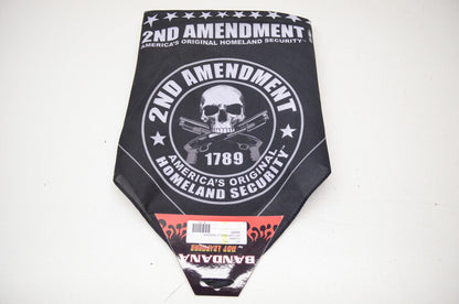 New Hot Leathers 2nd Amendment 1789 Homeland Security Bandana 21x21in