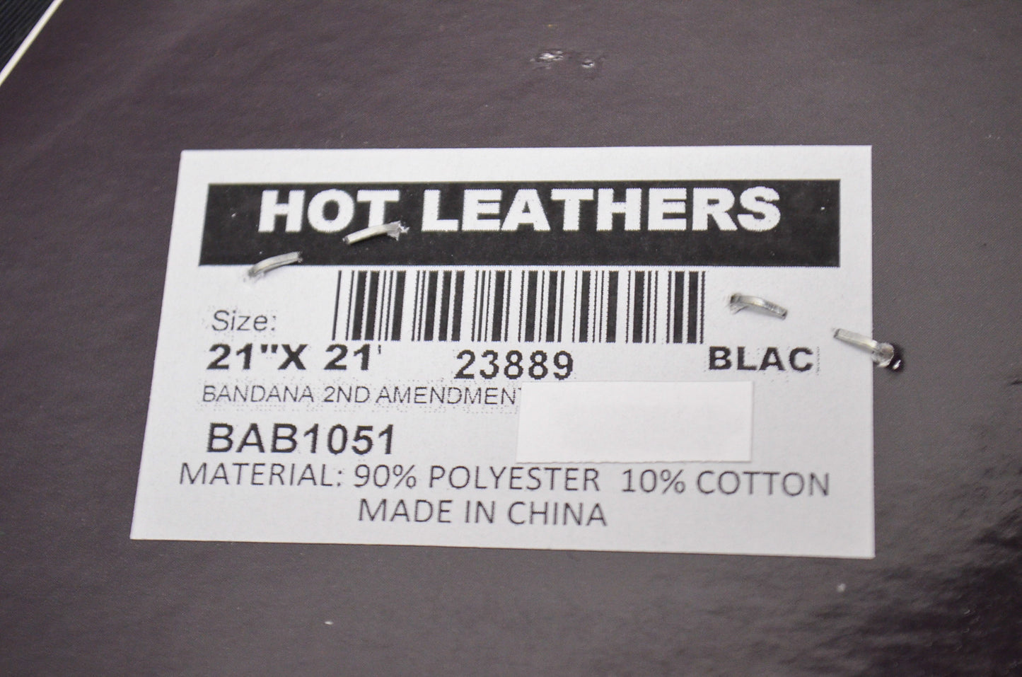 New Hot Leathers 2nd Amendment 1789 Homeland Security Bandana 21x21in