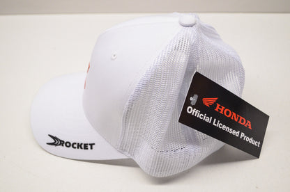 New Honda Joe Rocket Ladies White Crew Mesh Back Hat