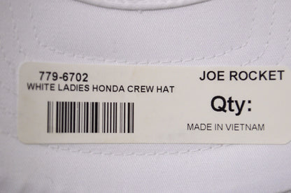 New Honda Joe Rocket Ladies White Crew Mesh Back Hat