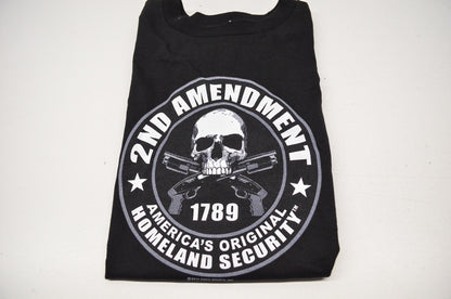 New Hot Leathers 2nd Amendment 1789 Homeland Security Short Sleeve T Shirt M