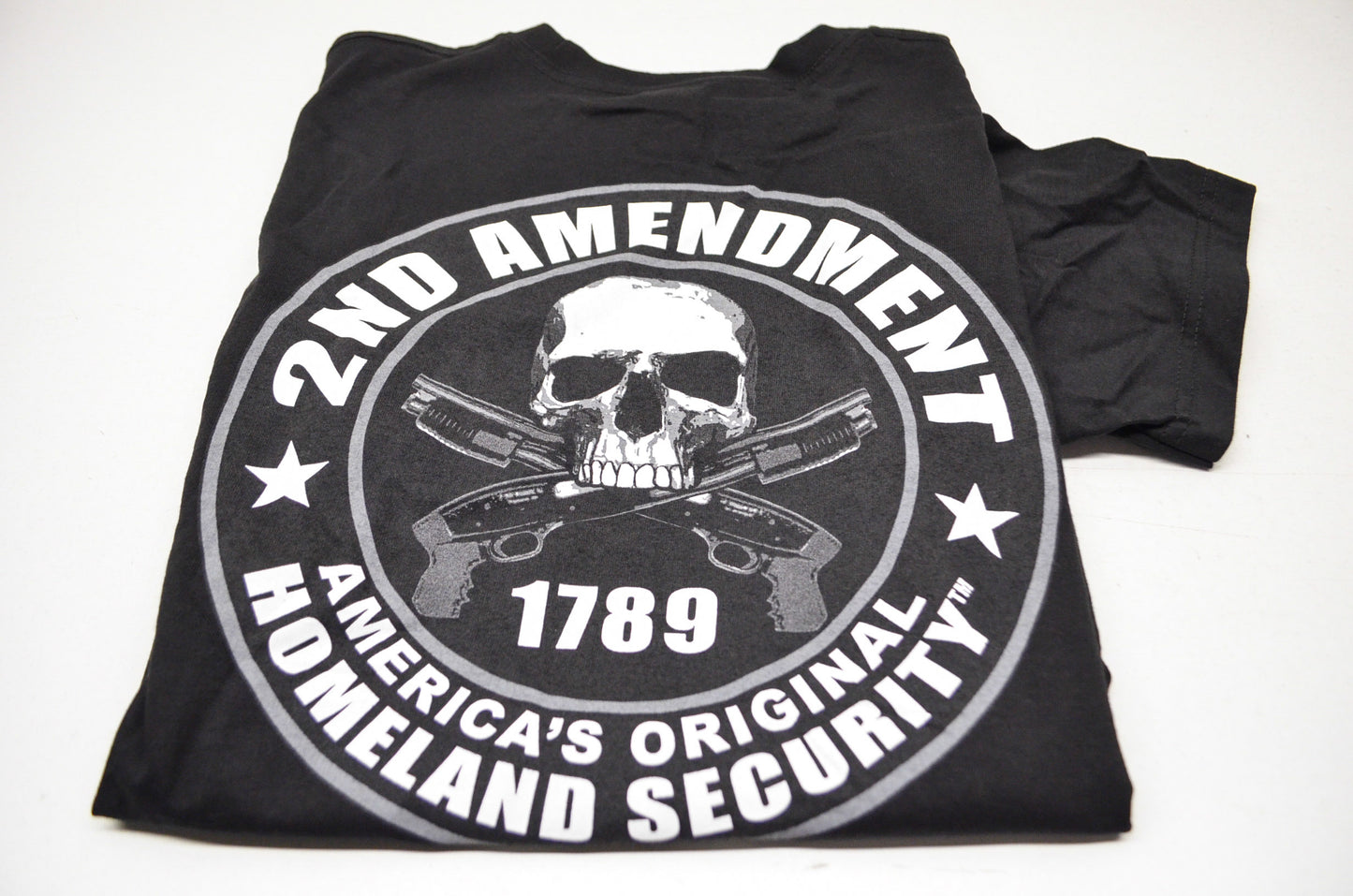 New Hot Leathers 2nd Amendment 1789 Homeland Security Short Sleeve T Shirt M