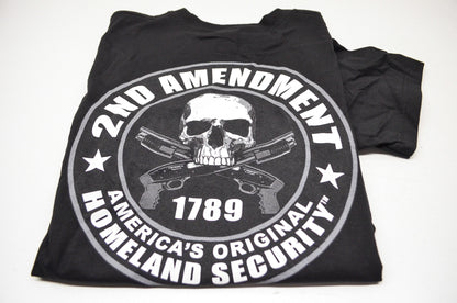 New Hot Leathers 2nd Amendment 1789 Homeland Security Short Sleeve T Shirt M
