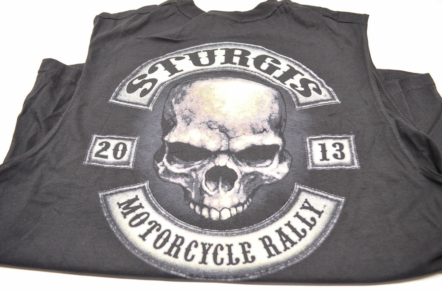 Sturgis Hot Leathers 2013 Motorcycle Rally Sleeveless T Shirt 2XL NOS