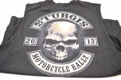 Sturgis Hot Leathers 2013 Motorcycle Rally Sleeveless T Shirt 2XL NOS
