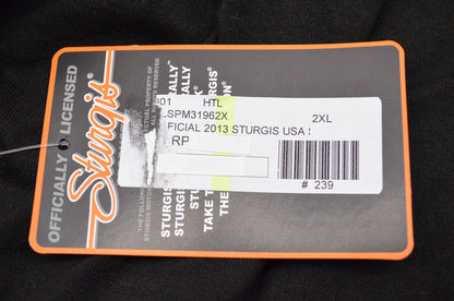 Sturgis Hot Leathers 2013 Motorcycle Rally Sleeveless T Shirt 2XL NOS