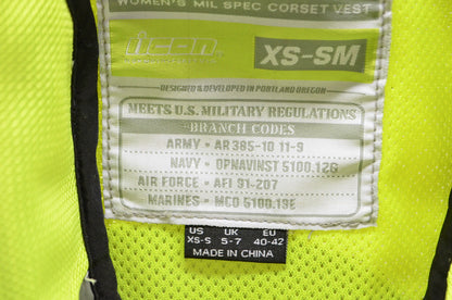 New Icon Women's Military Spec Safety Code Fight Mesh Corset Vest XS-Sm