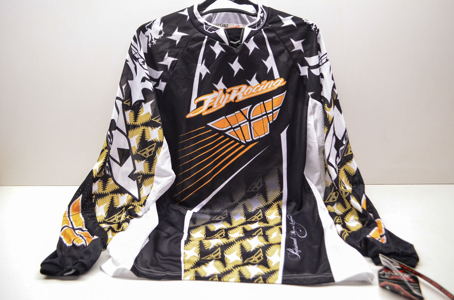 Fly Racing 364-224L Kinetic Jersey White Orange L NOS