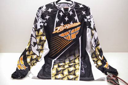 Fly Racing 364-224L Kinetic Jersey White Orange L NOS