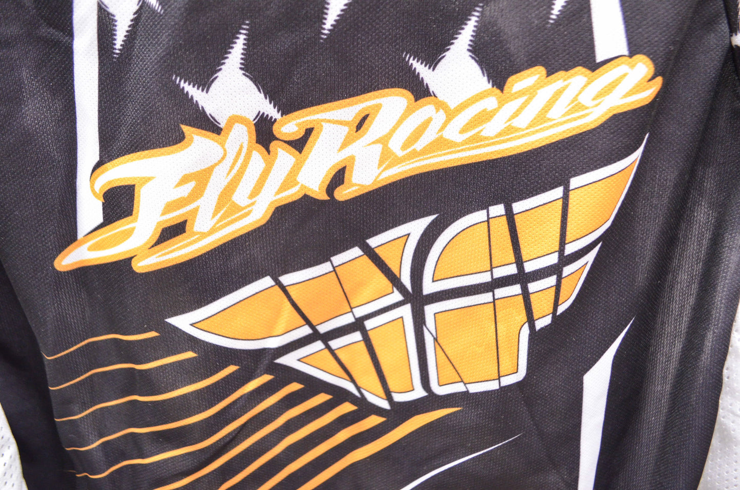 Fly Racing 364-224L Kinetic Jersey White Orange L NOS