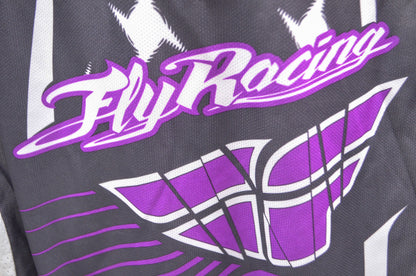 New Fly Racing Ladies Kinetic Jersey Purple Grey S