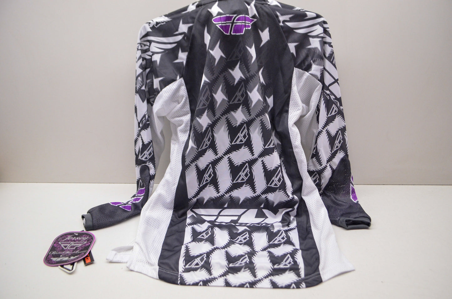 New Fly Racing Ladies Kinetic Jersey Purple Grey S