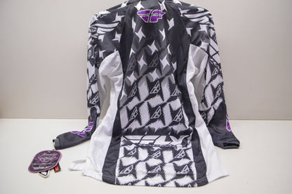 New Fly Racing Ladies Kinetic Jersey Purple Grey S