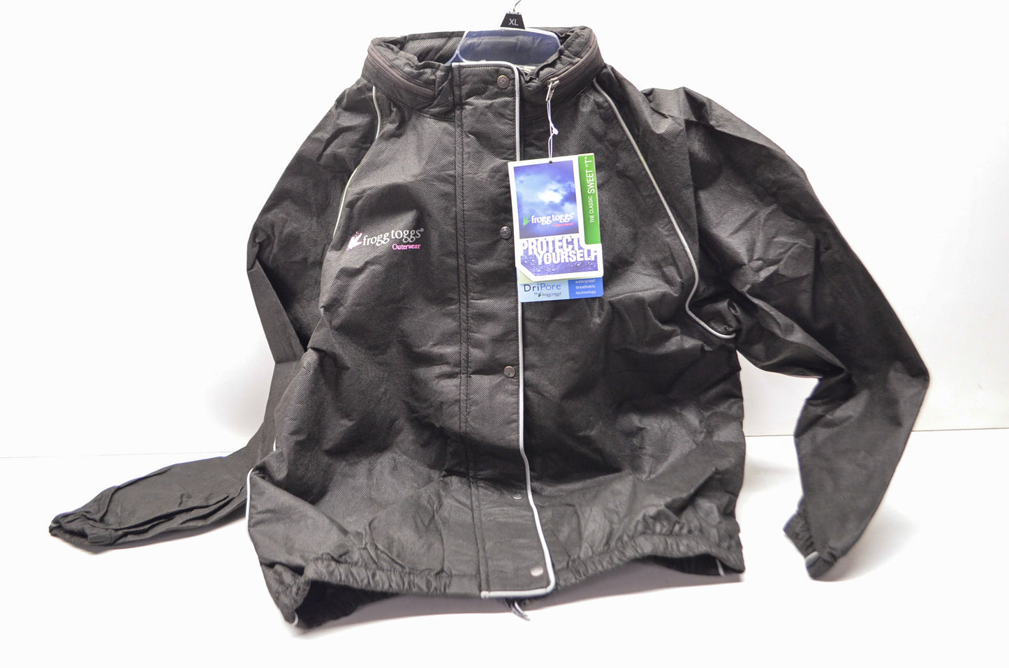 Women's Road Toad Sweet T Reflective Rain & Wind Suit Black XL NOS
