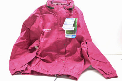 Frog Toggs Women's Pro Action Rain Suit Cherry Coat Black Pants XL NOS