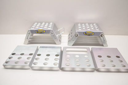 Products Mini Moto Silver Starting Standing Block 1 Pair NOS