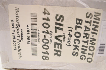 Products Mini Moto Silver Starting Standing Block 1 Pair NOS
