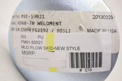 New Moose Replacement New Style Plow Skid KD68-70 Weldment