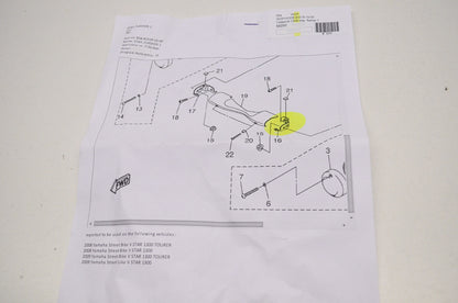 OEM Yamaha 3D8-83318-10-00 Flasher Stay 1 NOS