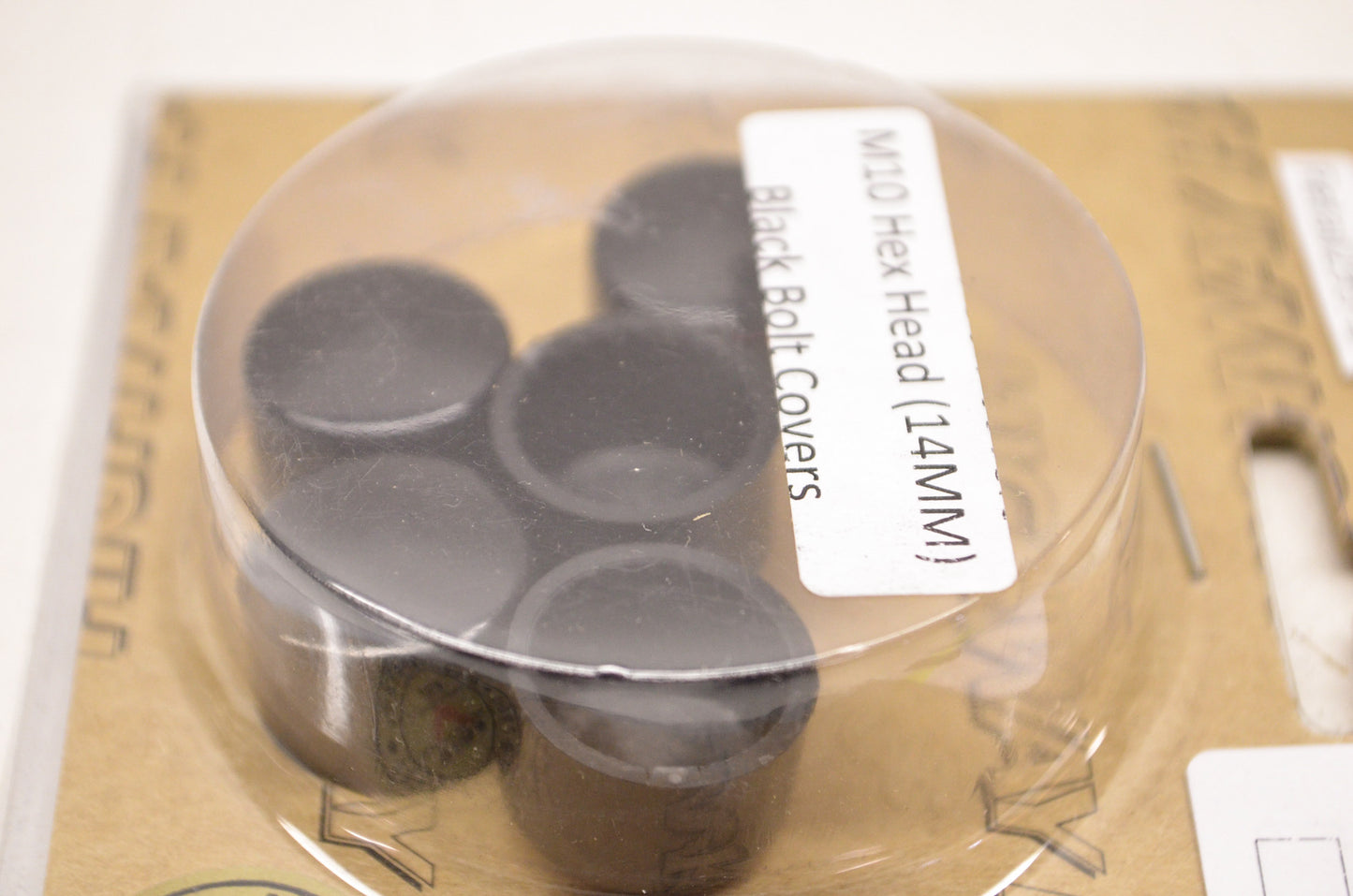 New Highway Hawk M10 Black Hex Head Bolt Covers 5Pk 14mm