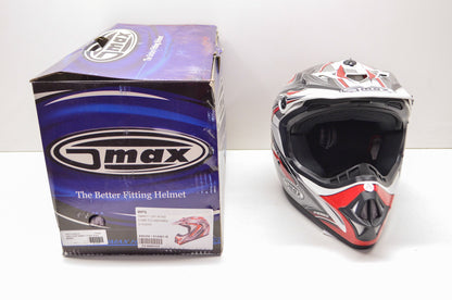 New Gmax White Red Off Road Core TC-1 Helmet Youth Small