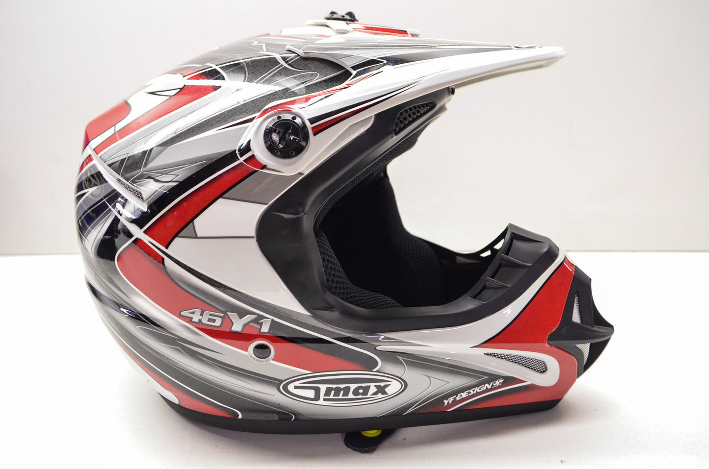 New Gmax White Red Off Road Core TC-1 Helmet Youth Small
