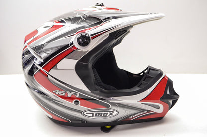 New Gmax White Red Off Road Core TC-1 Helmet Youth Small